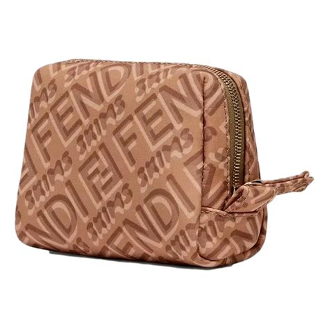 skims fendi makeup bag|FENDI x Skims Nylon Sand Small Beauty Pouch 8N0179.